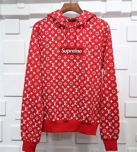 supreme Louis Vuitton hoodie xxl